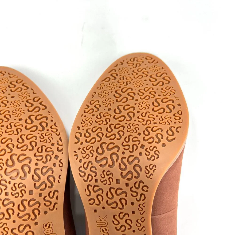 9N 9 NARROW WIDTH Softwalk Womens Sienna Brown Leather Heels‎ Pumps Shoes